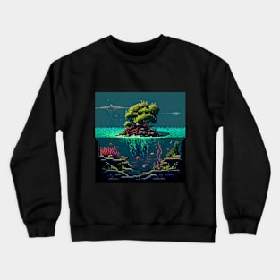 Sea Seedlings Pixel Art Crewneck Sweatshirt